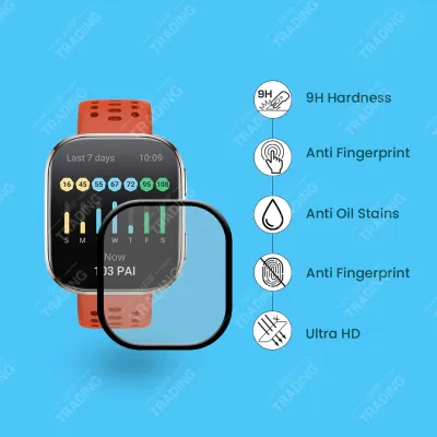 Amazfit Bip 6 PMMA Flexible Screen Protector Ultra Clear Shatterproof Scratch Resistant Smartwatch Guard